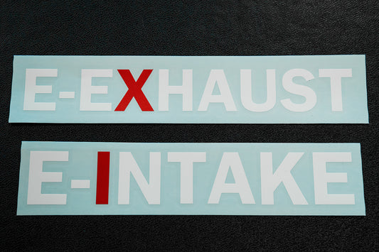 E-EXHAUST / E-INTAKE Aufkleber