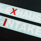 E-EXHAUST / E-INTAKE Aufkleber