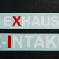 E-EXHAUST / E-INTAKE Aufkleber